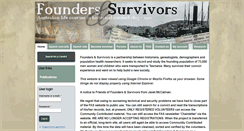 Desktop Screenshot of foundersandsurvivors.org